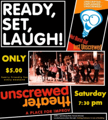 Saturday Unscrewed Theater Family Friendly Improv Show